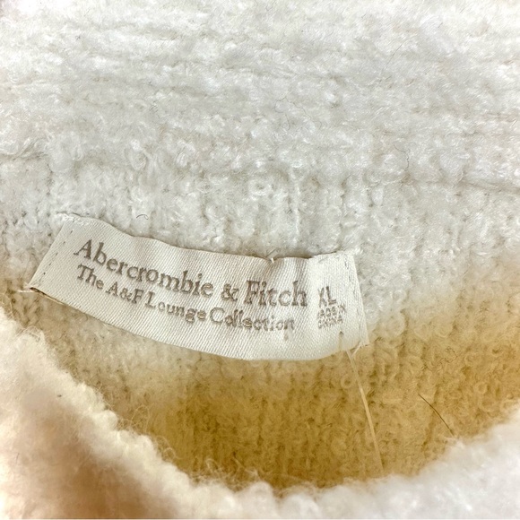 Abercrombie & Fitch Lounge Boucle Fuzzy Knit Cropped Tank XL | Normcore Cozy - Picture 7 of 16